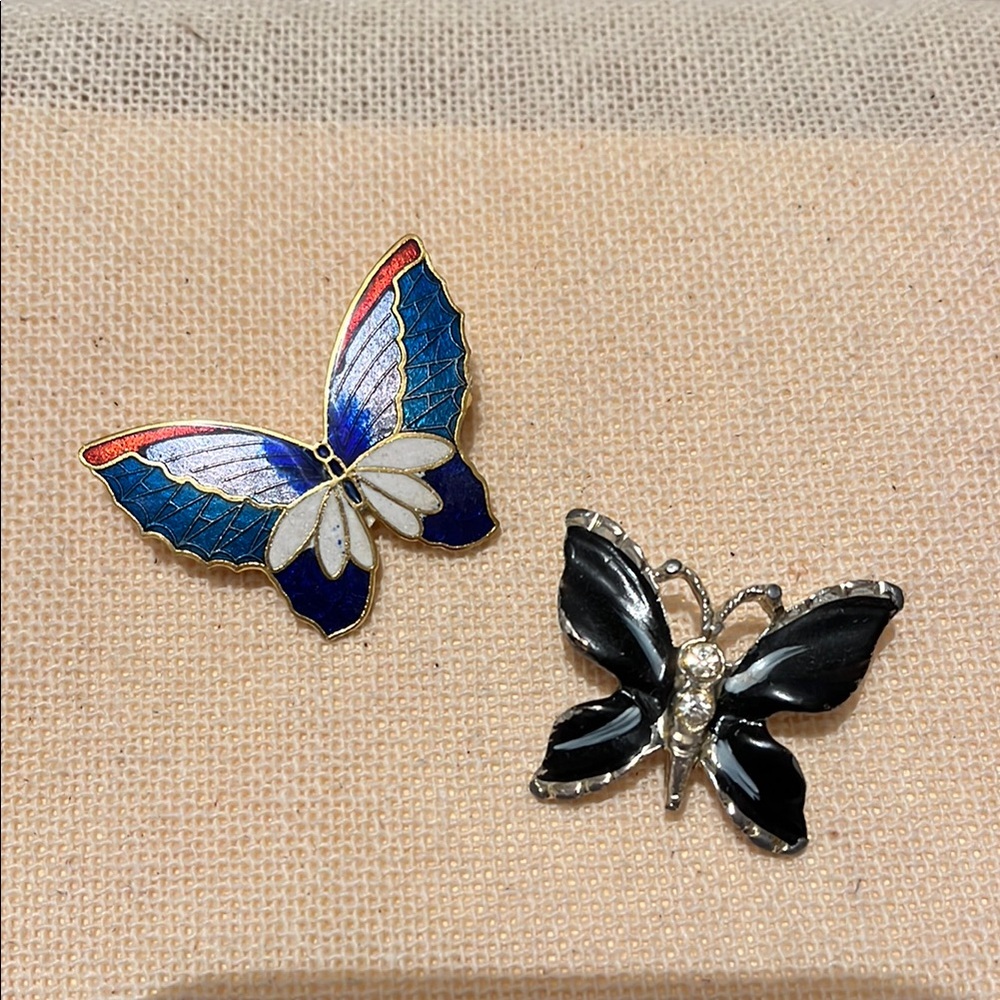 Bundle 2 Vintage Butterfly Pins
